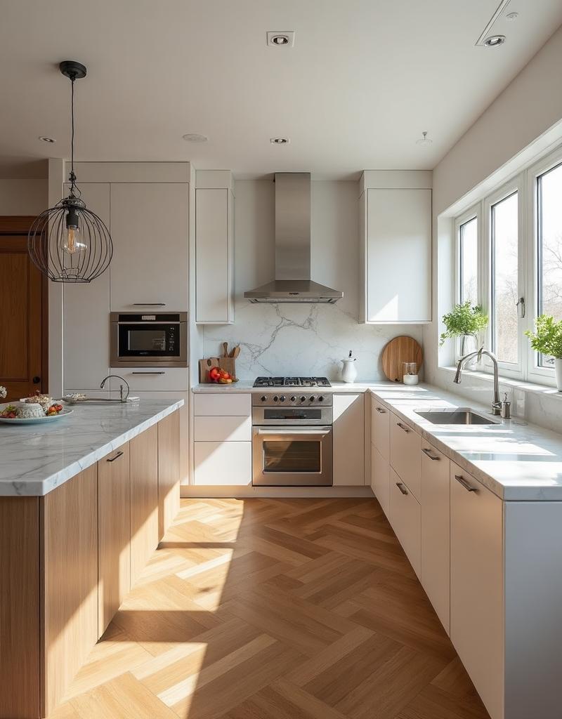 Modern kitchen flooring